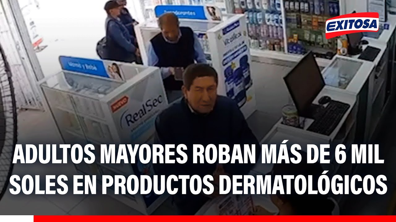 🔴🔵 San Miguel: Adultos mayores roban más de 6 mil soles en productos dermatológicos de botica