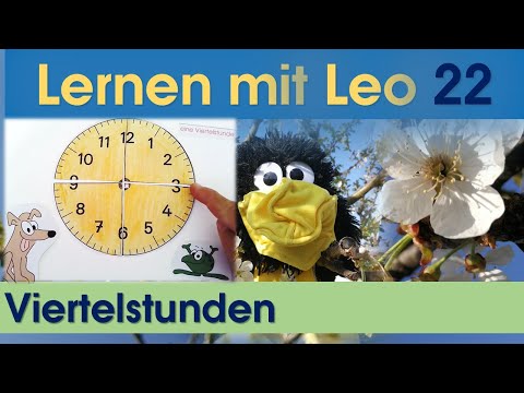 #Die Uhr 🕰️Viertelstunde und 🕤halbe Stunde #Mathematik 🕥Klasse 2 #Lernen mit Leo 🕜