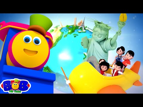 Around The World Nursery Rhyme Cartoon Video for Babies by Bob The Train