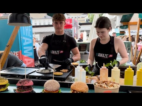 European Food-The Best Burgers In Ljubljana City Slovenia Street food