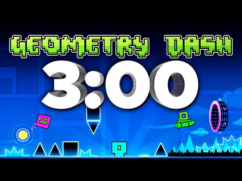 3 Minute Geometry Dash Timer [RICKROLL] 🎵