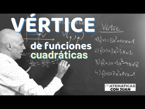 CÓMO HALLAR EL VÉRTICE DE FUNCIONES CUADRÁTICAS