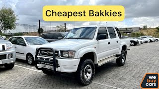 CHEAPEST Bakkies Under R100 000 For Sale at Webuycars !!
