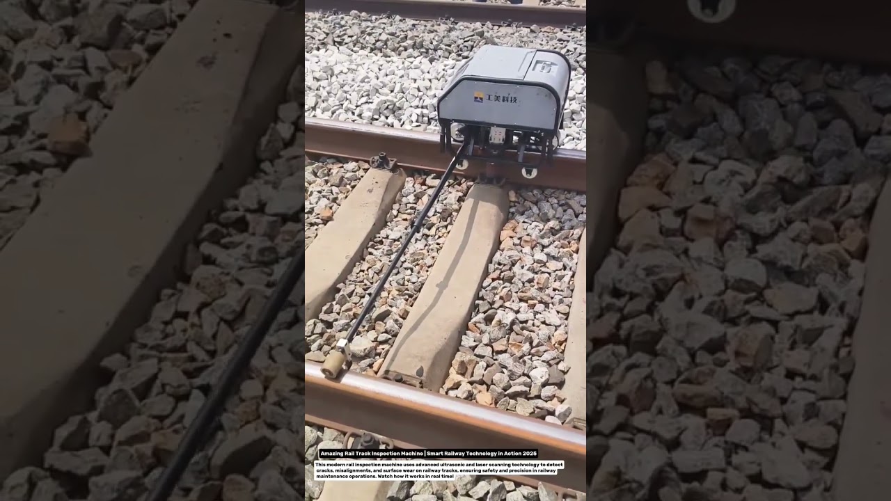 Amazing Rail Track Inspection Machine | Smart Railway Technology in Action 2025.