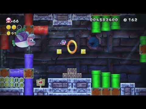 Star Coin Deep Dive ~ Superstar Road-3 - Toadette - Luigi U - New Super Mario Bros. U Deluxe 1bq