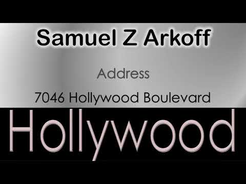 Samuel Z Arkoff   How to pronounce Samuel Z Arkoff Hollywood Actor from 7046 Hollywood Boulevard?