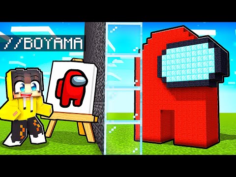 NOOB vs PRO Yapı Kapışmasında ÇİZİM MODU İle Trolledim 🎨🖌️ | Minecraft