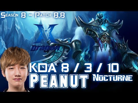 KZ Peanut NOCTURNE vs TRUNDLE Jungle - Patch 8.8 KR Ranked