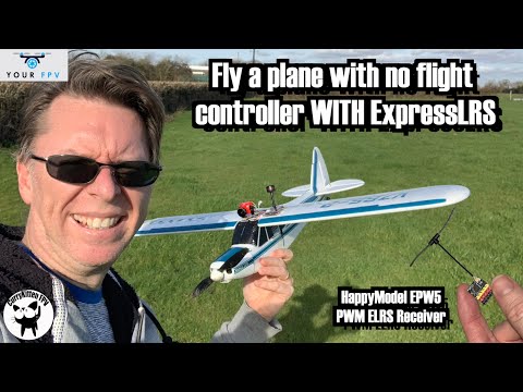 HappyModel EPW5 ExpressLRS PWM Receiver.  Fly a regular plane on ELRS!  Supplied by YourFPV