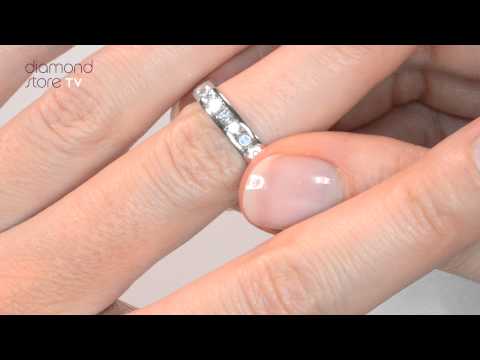 HG33 - 1.5ct Diamond Full Eternity Ring In Platinum