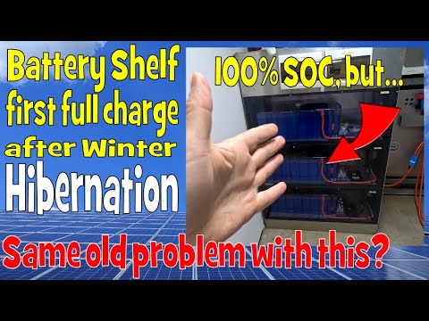 First full charge of the Battery Shelf after Winter. And an old problem is back!