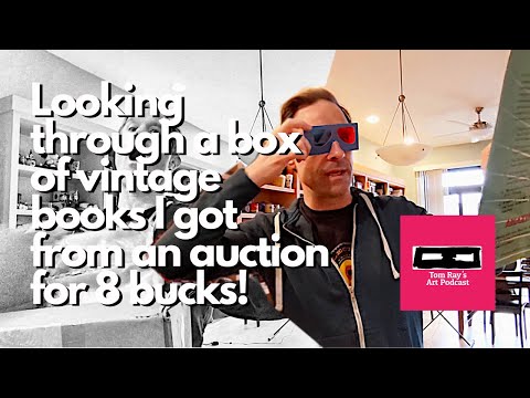 Looking through a box of vintage books I got from an auction for 8 bucks! - Tom Ray's Day 200714