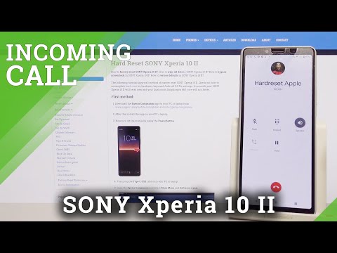 Incoming Call Screen in Sony Xperia 10 II – Check Incoming Call Animation