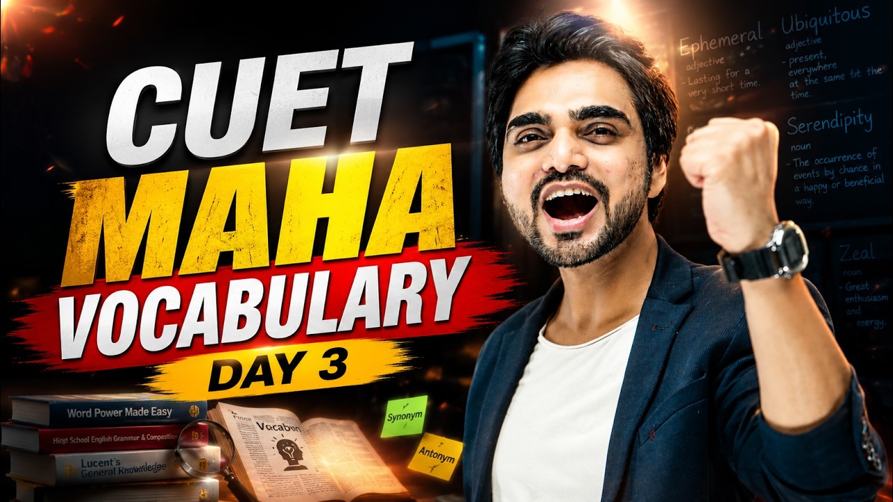 CUET MAHA VOCABULARY DAY 3