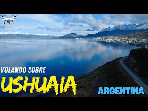 Ushuaia Tierra del Fuego Argentina DRONE FOOTAGE