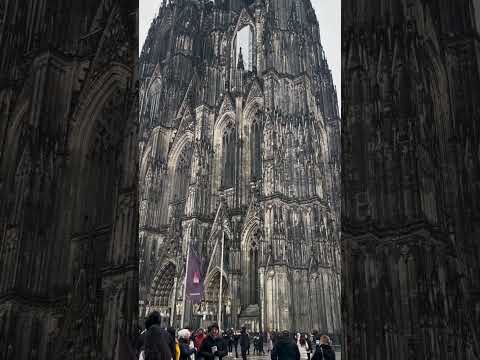 Cologne Cathedral is the largest Gothic church in Northern Europe, towers that stand 515 feet tall.