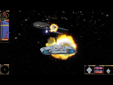 Sovereign vs Galaxy DS9 War Refit AI vs AI