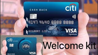 Citi bank account welcome kit
