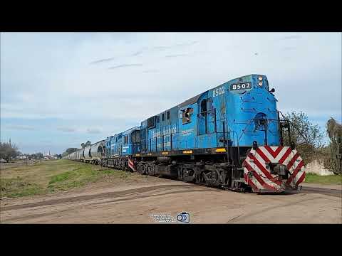 ALCO #8502 llevándose la #9416 y el tren vacio hacia San Eduardo #trenesargentinos 
