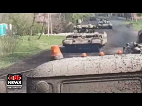 Coluna de blindados BMPT 'Terminator' da Rússia em operação na região de #Donbas