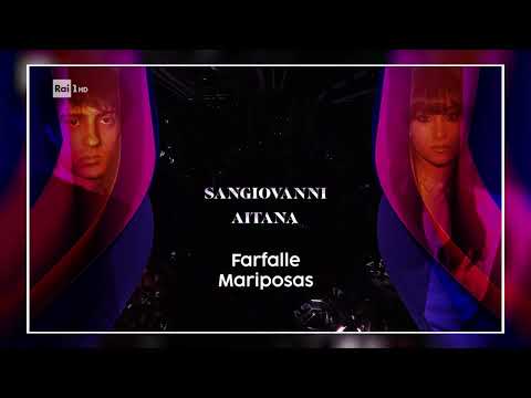 Festival Sanremo 2024 - Sangiovanni con Aitana cantan "Farfalle"/"Mariposas" | InNewsMusic