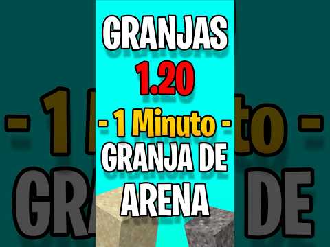 ¡Granjas de Minecraft Desaparecieron! ¡Increíble Granja de Arena en 1 Minuto!