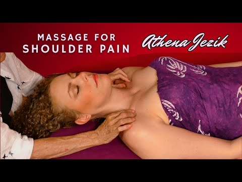 Massage for Neck & Shoulder Pain ♥ Relaxing Techniques for Forward Shoulders, How to, ASMR, Athena