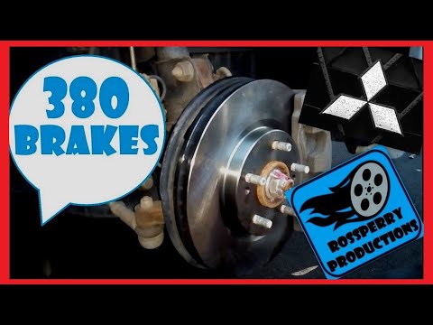 How To Replace Front Brake Pad & Disc Rotors on a Mitsubishi 380 Galant