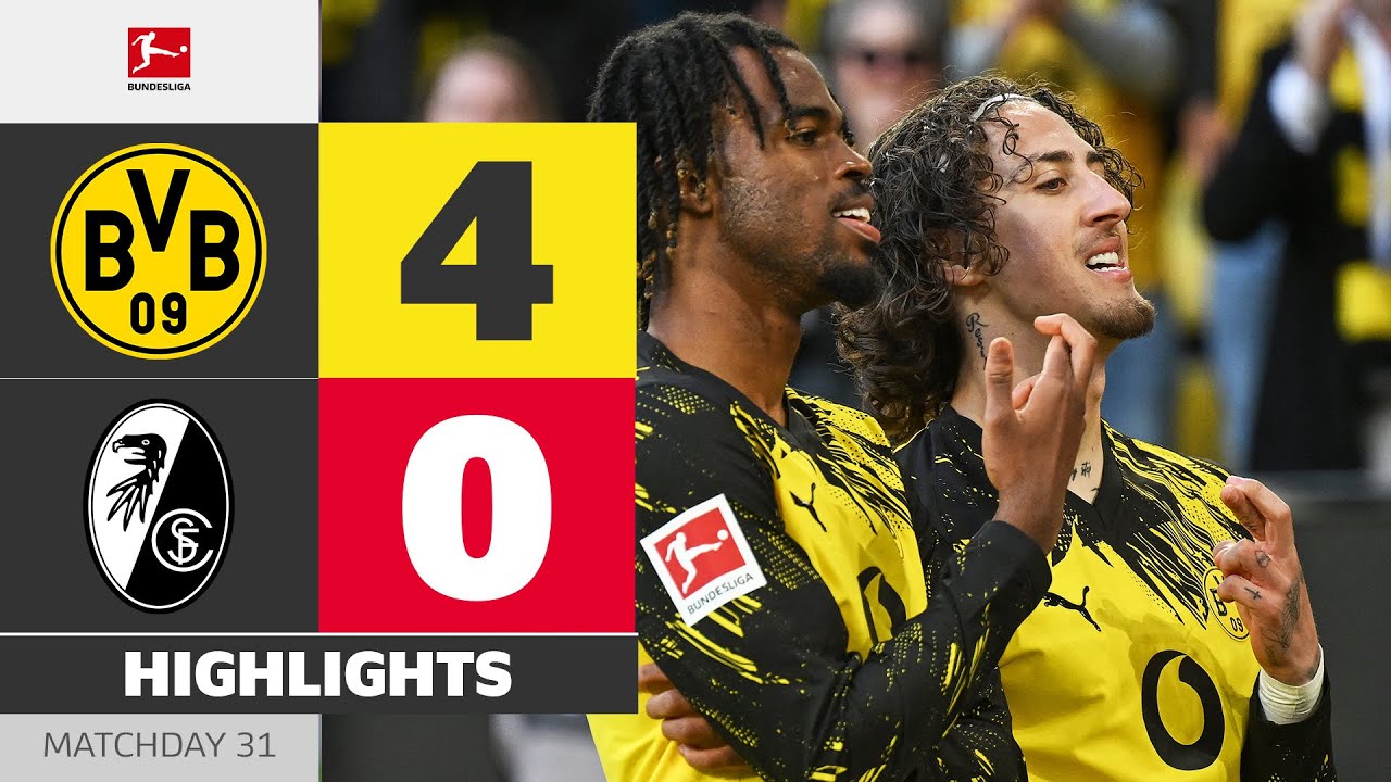 4월 27일 보루시아 도르트문트 VS SC 프라이부르크 축구하이라이트