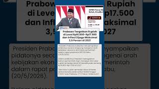 Target Ekonomi Prabowo 2027: Rupiah Dijaga di Rp16.800-Rp17.500 dan Inflasi Tetap Rendah