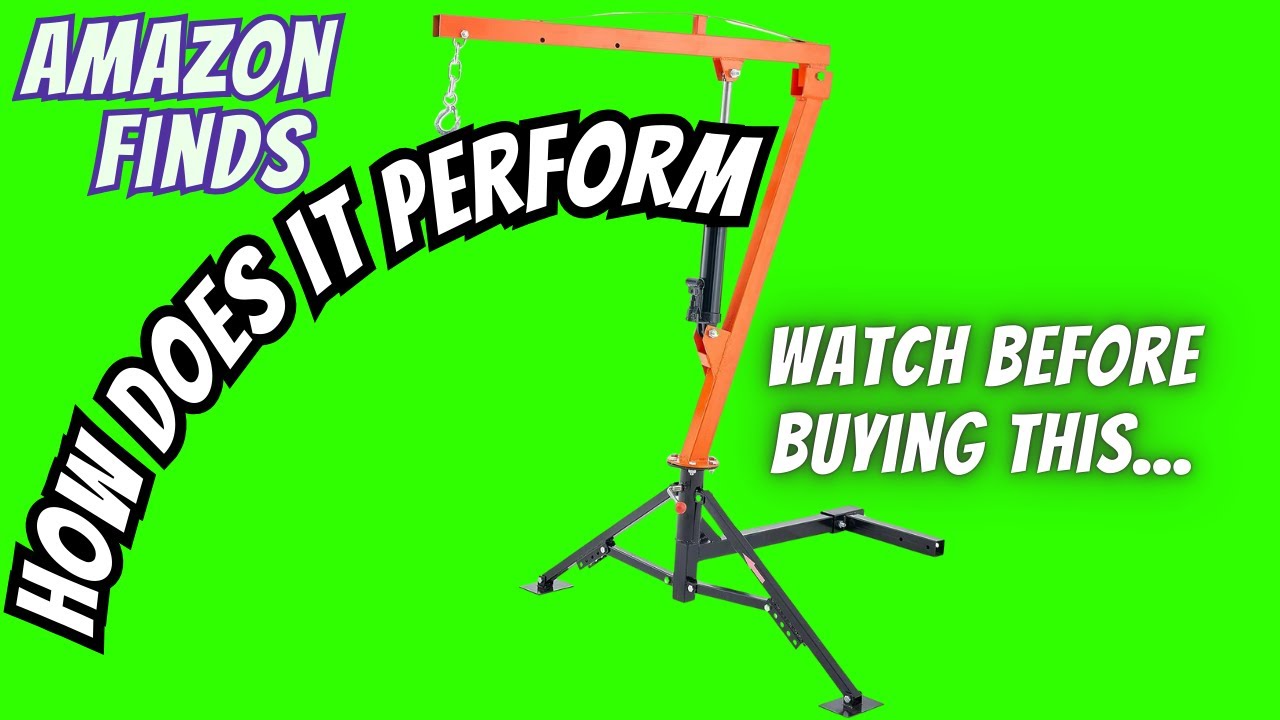 💪 Best Truck Crane? VEVOR 1000 lb Hydraulic Pickup Crane Review & Test! |Amazon Finds |Need to Know