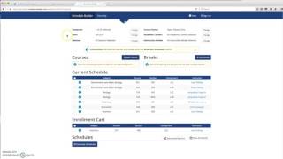 ENGL 202C - Instructions on How to Use Schedule Builder
