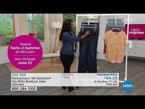 Democracy "Ab"solution Itty Bitty Bootcut Glider Jean