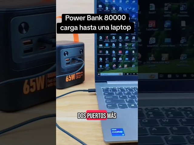 Vídeo relacionado con JUOVI Power Bank 65W 20000mAh Cargador Portátil Laptop