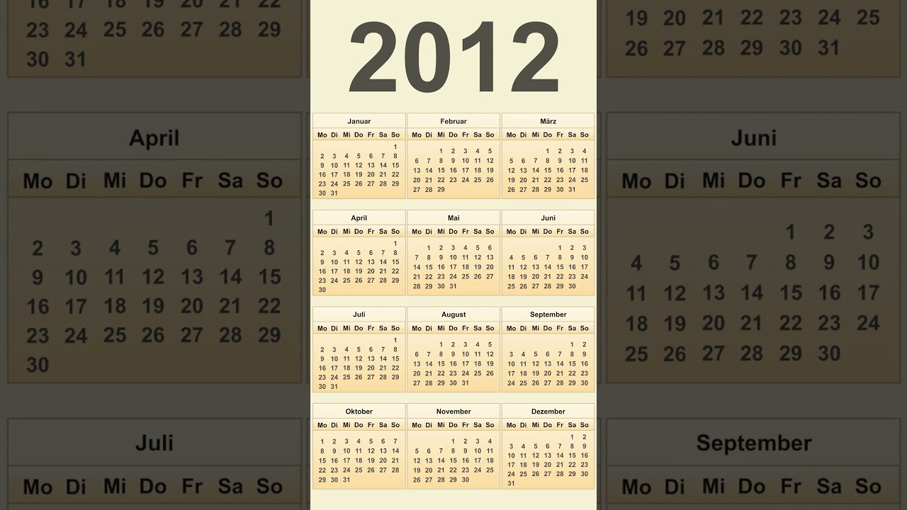 Kalender 2012