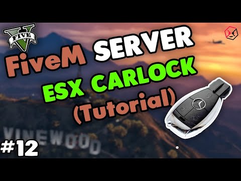 FiveM ESX CARLOCK installieren Tutorial |  FiveM Server einrichten #12 | GTA5 RP | Auto abschließen