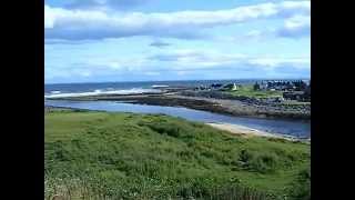 Looking across to Lower Brora and the river estuary near The Golspie Inn Hotel