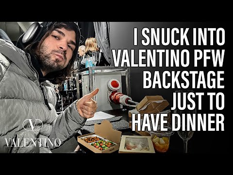 I Had Dinner in a Paris Fashion Week Show Backstage!