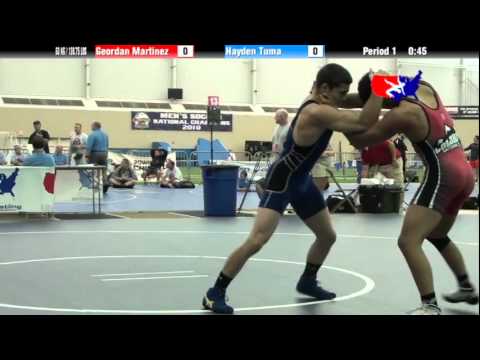 FILA Cadet Nat`ls GR 63 KG / 138.75 LBS: Geordan Martinez vs. Hayden Tuma