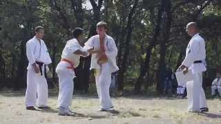 preview picture of video 'Examen de verde kyokushin kumite ( Asociatia Dao Kan Galaţi )'
