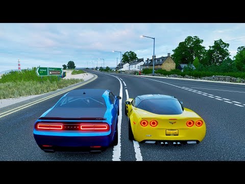 Você Acredita? Dodge Challenger SRT Demon VS Corvette ZR1 - Forza Horizon 4