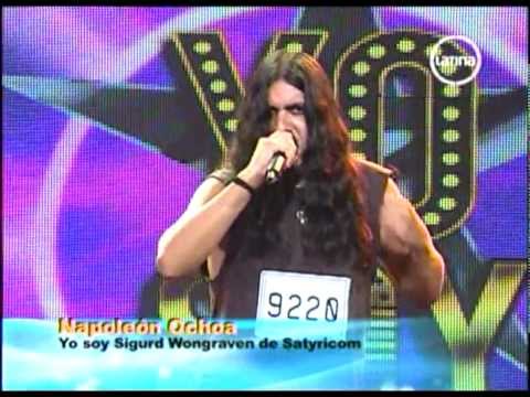 YO SOY 20 Junio SIGURD WONGRAVEN ( SATYRICON ) - NAPOLEON CONTRA ATACA. Casting PERU Yo soy 20 junio