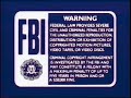 Blue FBI Warnings 1991 1997