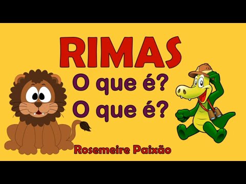Rimas: O que é? O que é? Consciência fonológica - Educação Infantil e Alfabetização