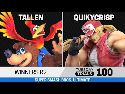 Tuesday Trials 100 SSBU Winners R2 - Tallen (Banjo & Kazooie) vs QuikyCrisp (Terry)