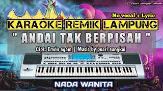 Download lagu ANDAI TAK BERPISAH - KARAOKE REMIX LAMPUNG - NADA PRIA mp3