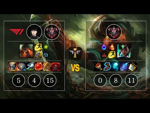 T1 Kuri Nautilus vs Karma Sup - KR GrandMaster Patch 10.11