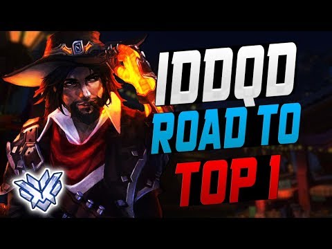 IDDQD PRO MCCREE! [ OVERWATCH LEAGUE TOP 500 ]