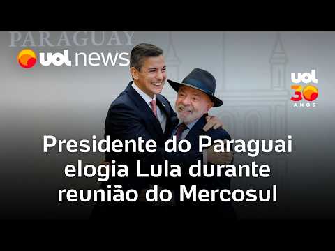 Presidente do Paraguai elogia Lula em reunião do Mercosul e credita brasileiro por acordo com UE