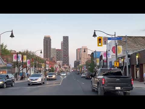 Yonge street, Toronto  (Longest street) | Evening drive